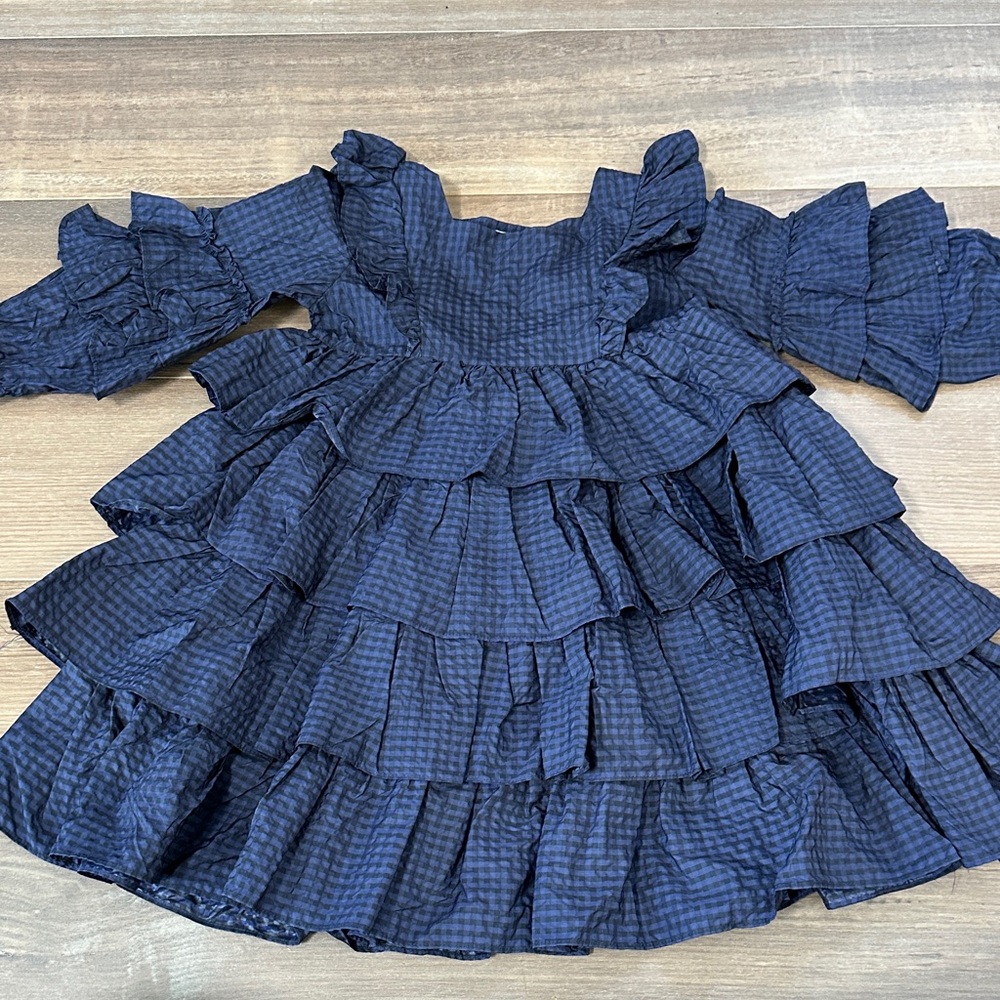 Elegant Navy Blue Kids Formal Dress